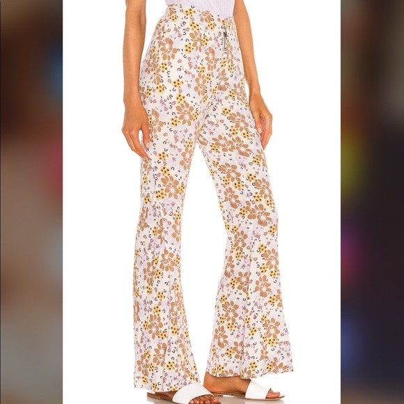 FREE PEOPLE Can't Take My Eyes Off Pant in Tea Combo - Picture 3 of 8